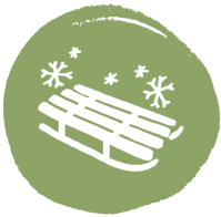 Winter Activities Icon Green